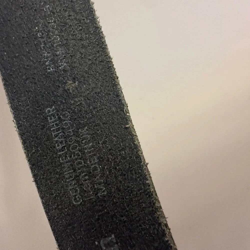 L.L. Bean Black Leather Belt | Made in USA | Size 36 | Genuine Leather